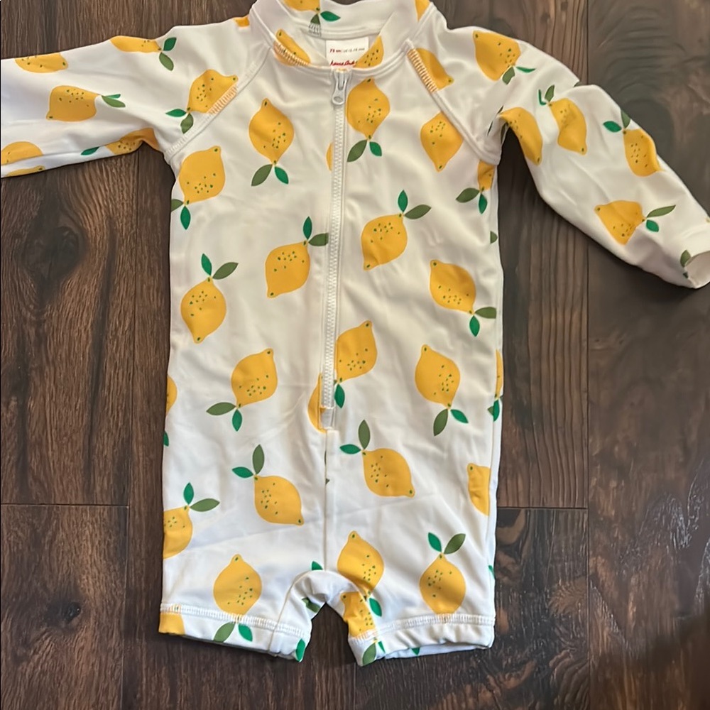 Lemon Print Kids One Piece
